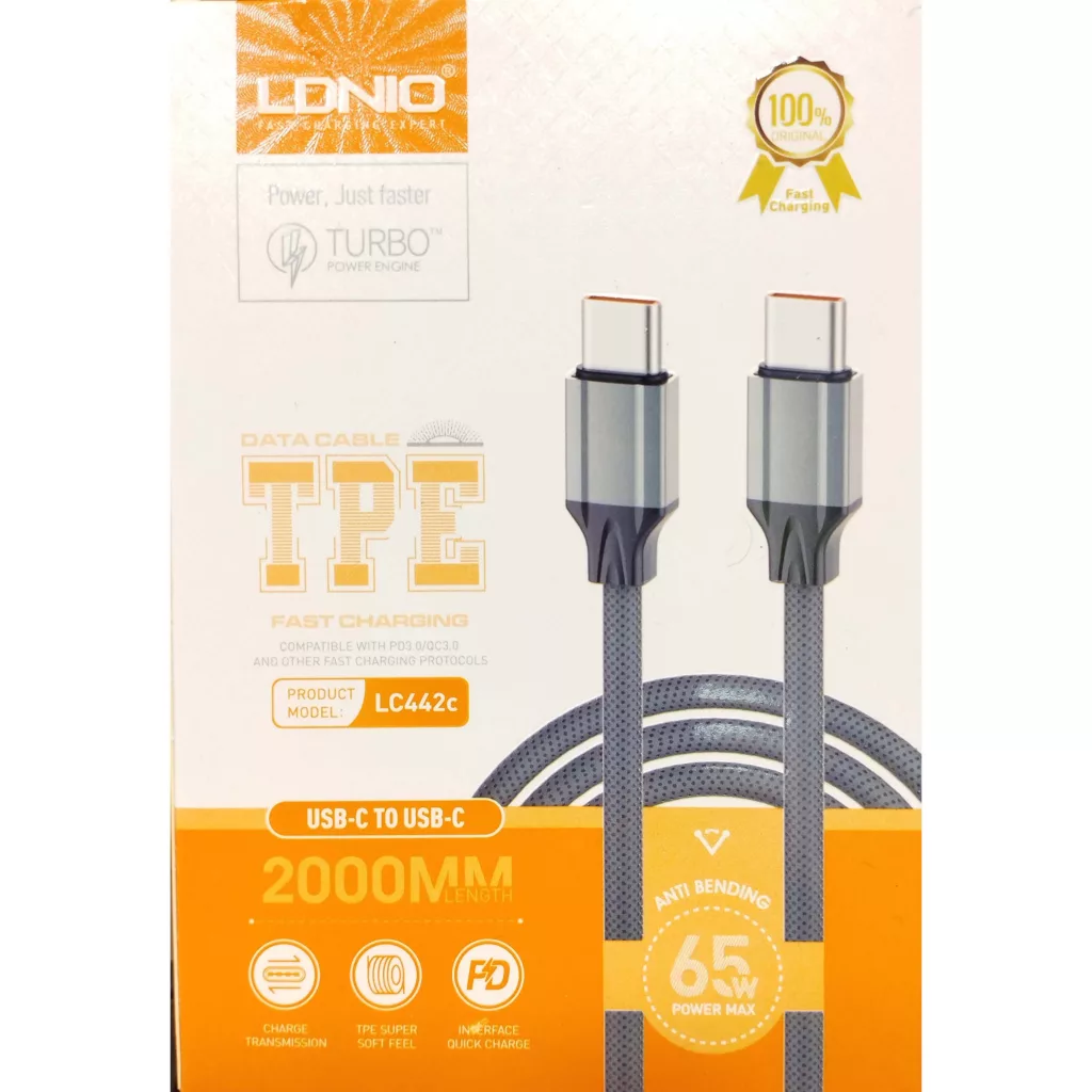 کابل USB-C الدینیو مدل LC442c طول 2 متر