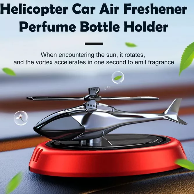 خوشبوکننده خودرو خورشیدی مدل هلیکوپتر کد KTP030_RED