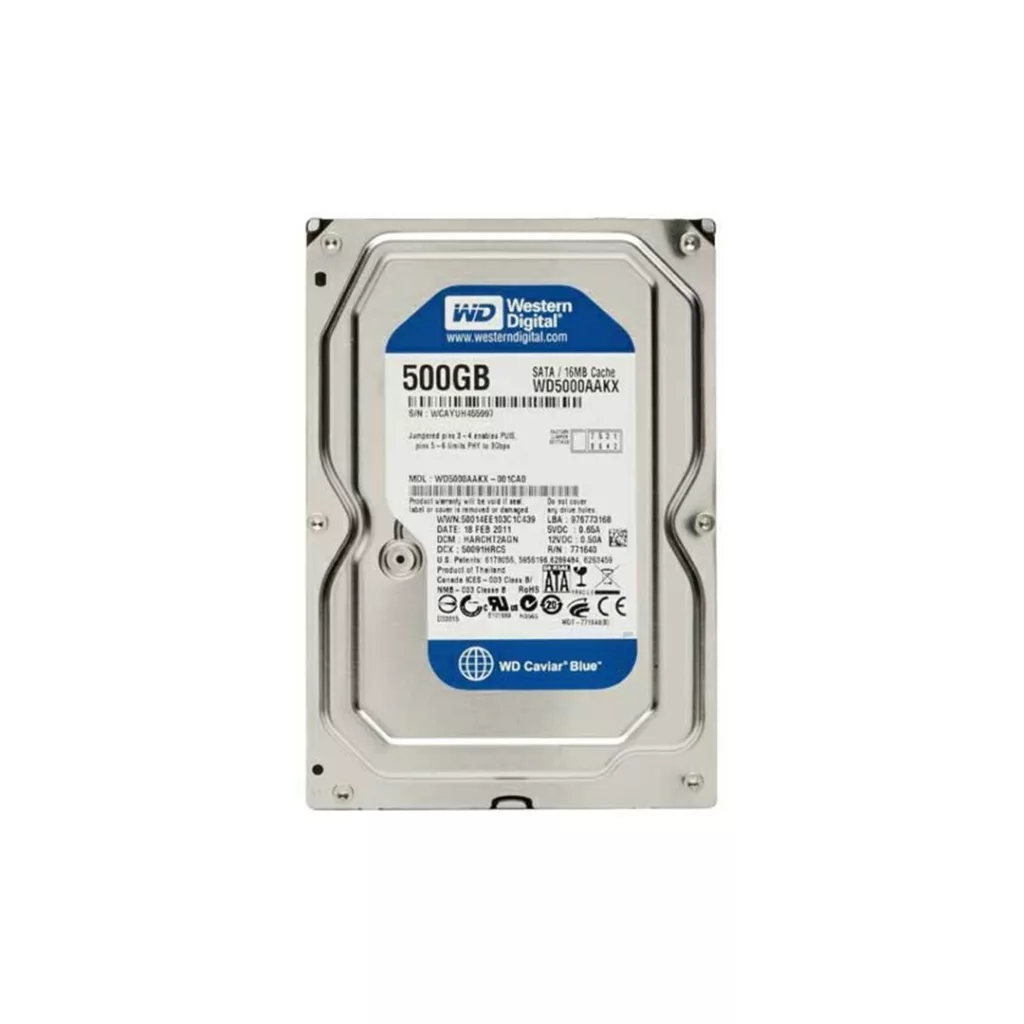 هارد دیسک اینترنال وسترن دیجیتال مدل WD BLUE WD5000AAKX ظرفیت 500 گیگابایت