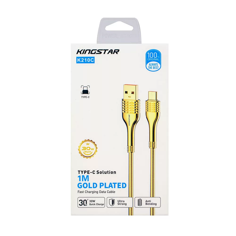 کابل تبدیل USB به USB-C کینگ استار مدل K210C طول 1 متر