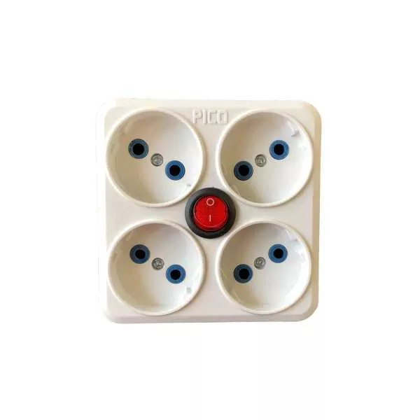 چند راهی برق پیکو مدل 4 خانه