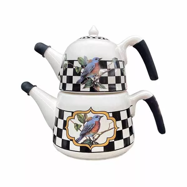 ست کتری و قوری ریور مدل آواز با گنجایش کتری 2.5 لیتر گنجایش قوری 0.8 لیتر