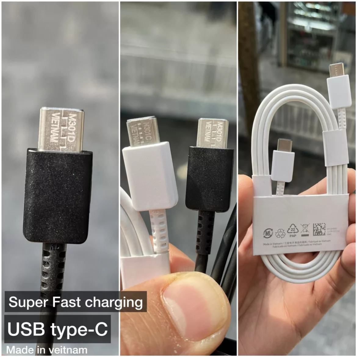 کابل USB-C توربو مدل Galaxy-A34 طول یک متر