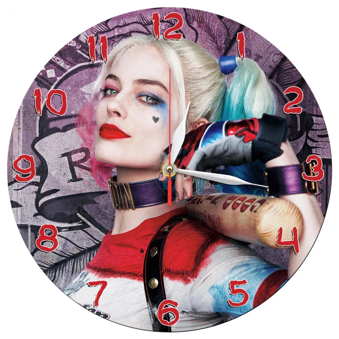 ساعت دیواری طرح مارگو رابی هارلی کویین کد 1274 ساعت دیواری طرح مارگو رابی هارلی کویین کد 1274