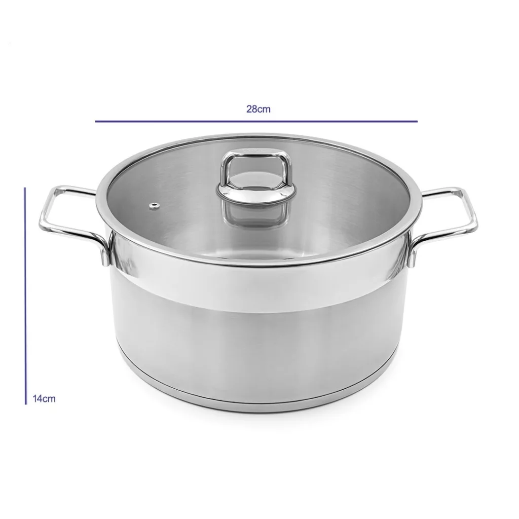 سرویس قابلمه و تابه استیل 8 پارچه مدل UN-9990