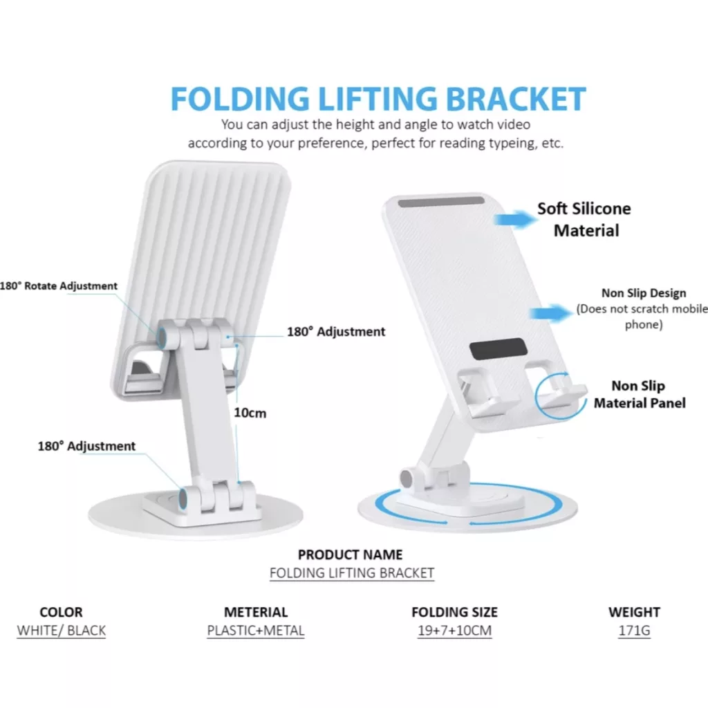 پایه نگهدارنده گوشی موبایل و تبلت  مدل ۳۶۰ درجه