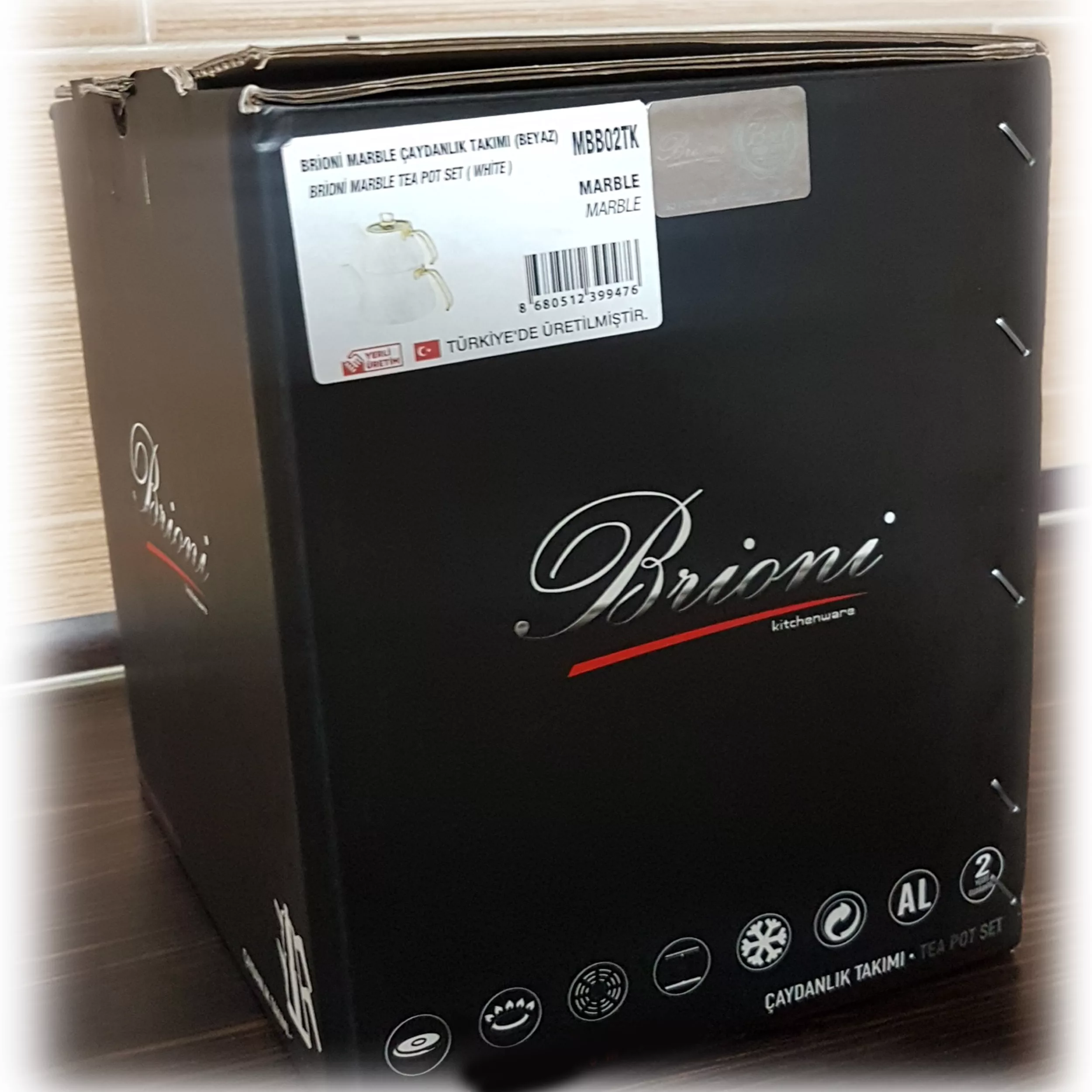 ست کتری و قوری بروئنی مدل MARBLE MERMER