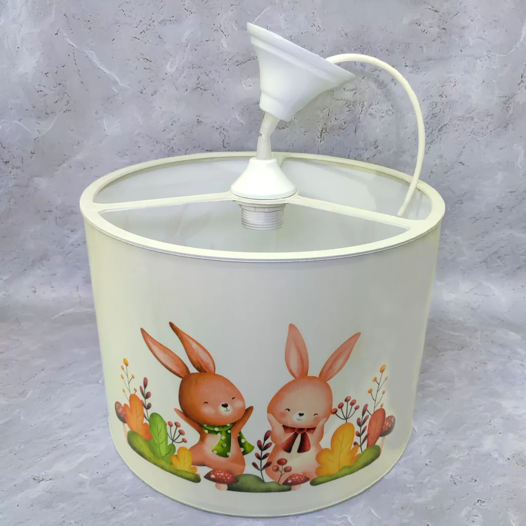 لوستر اتاق کودک مدل خرگوش و بیشه