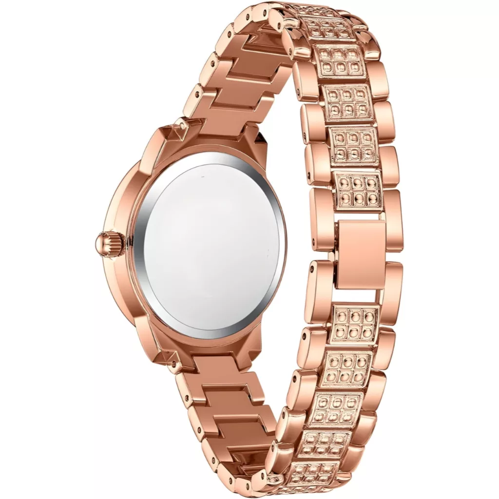 ساعت مچی عقربه ای زنانه مدل نگین دار دستبندی کد 1