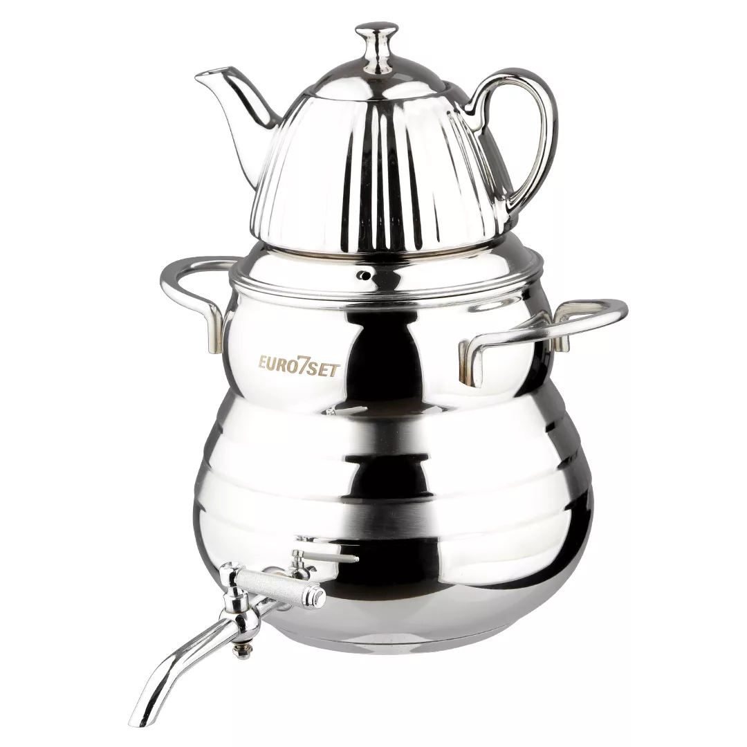 ست کتری و قوری یوروست کد 2038 گنجایش کتری 6 لیتر گنجایش قوری 1 لیتر