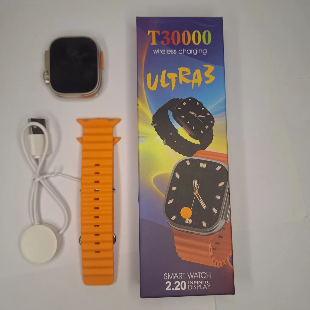 ساعت هوشمند 49 میلیمتری مدل T30000 ultra3 با بند سیلیکونی