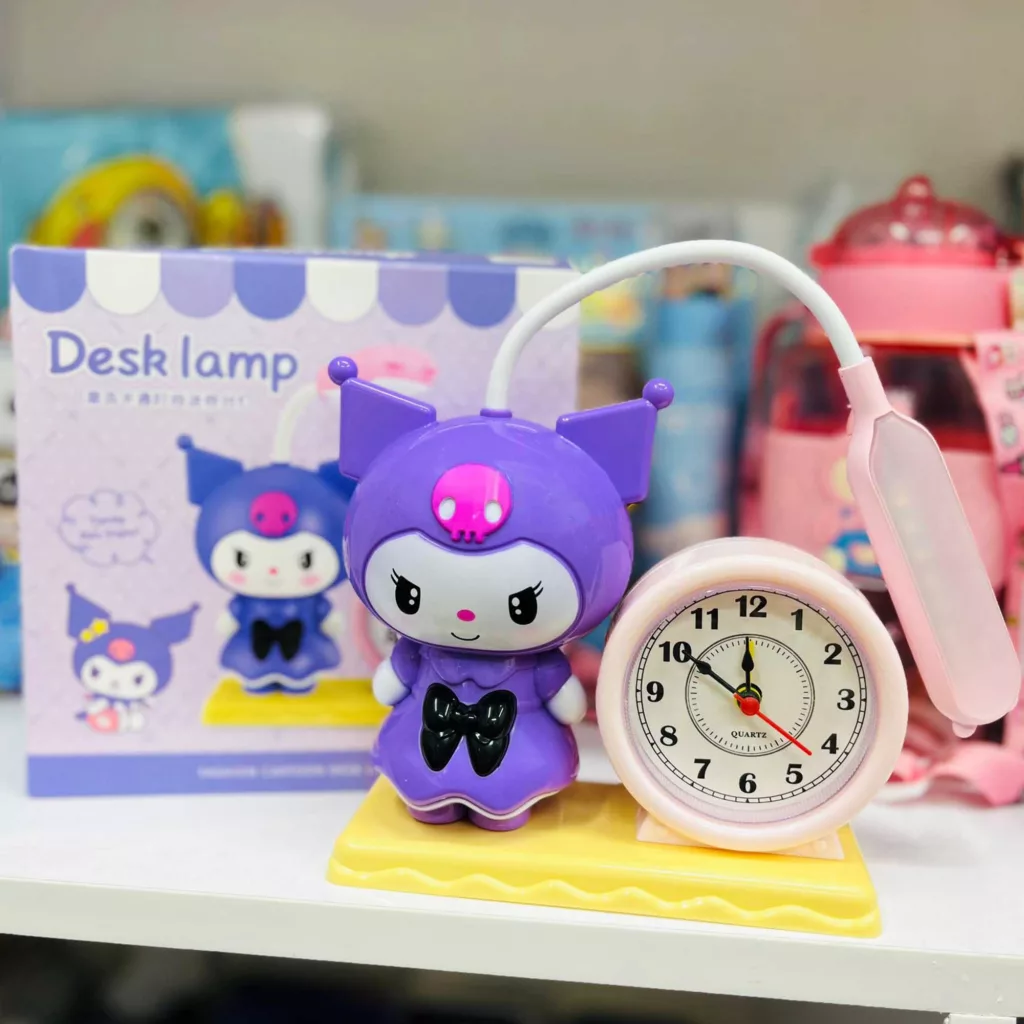 چراغ خواب اتاق کودک مدل کرومی عروسکی به همراه ساعت کد 54