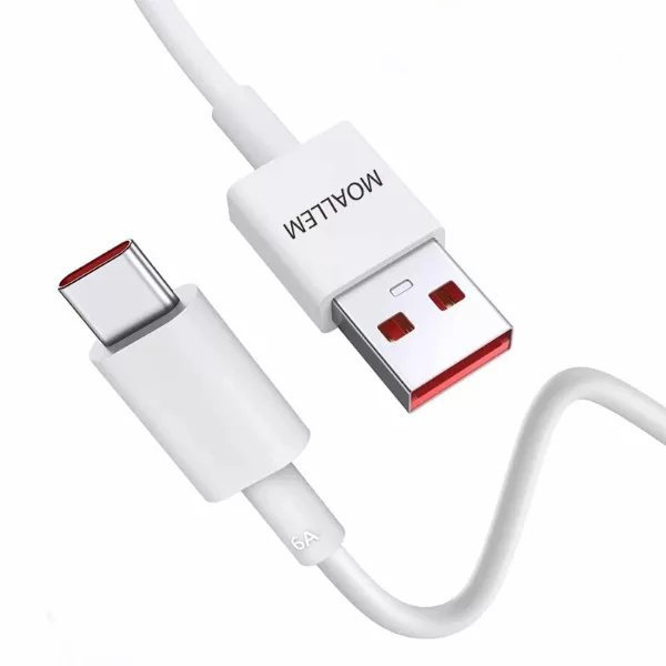 کابل تبدیل USB به USB-C معلم مدل 120w طول 1 متر