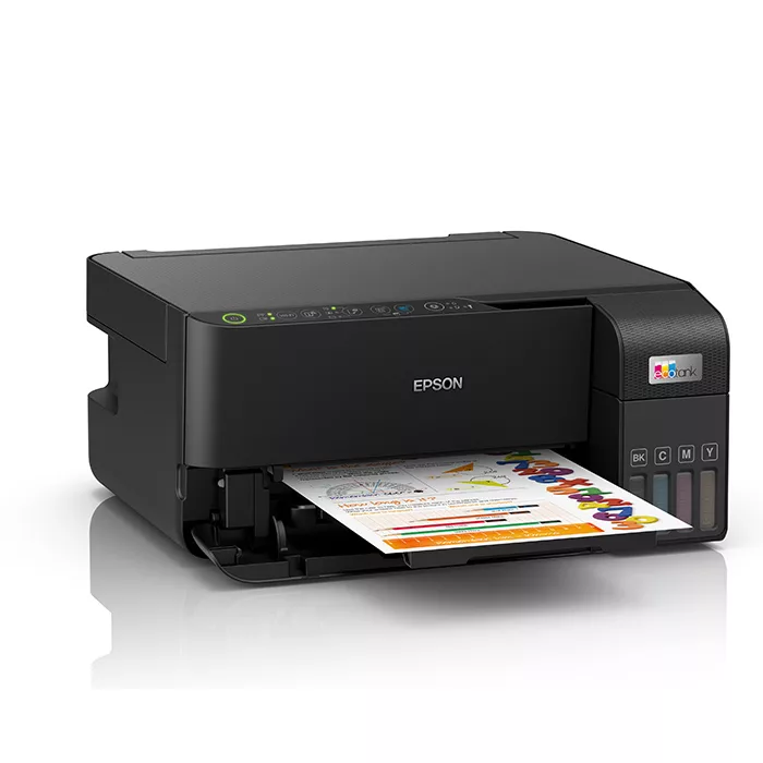 پرینتر جوهر افشان چندکاره رنگی اپسون مدل EcoTank L3550 با اتصال باسیم و بیسیم، سایز چاپ A4