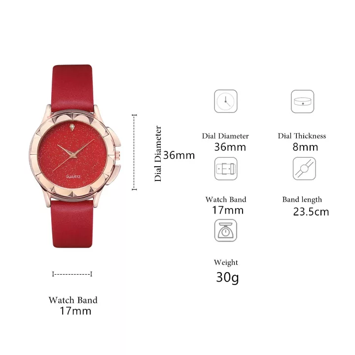 ساعت مچی عقربه ای زنانه مدل الماس کد 30T-GH