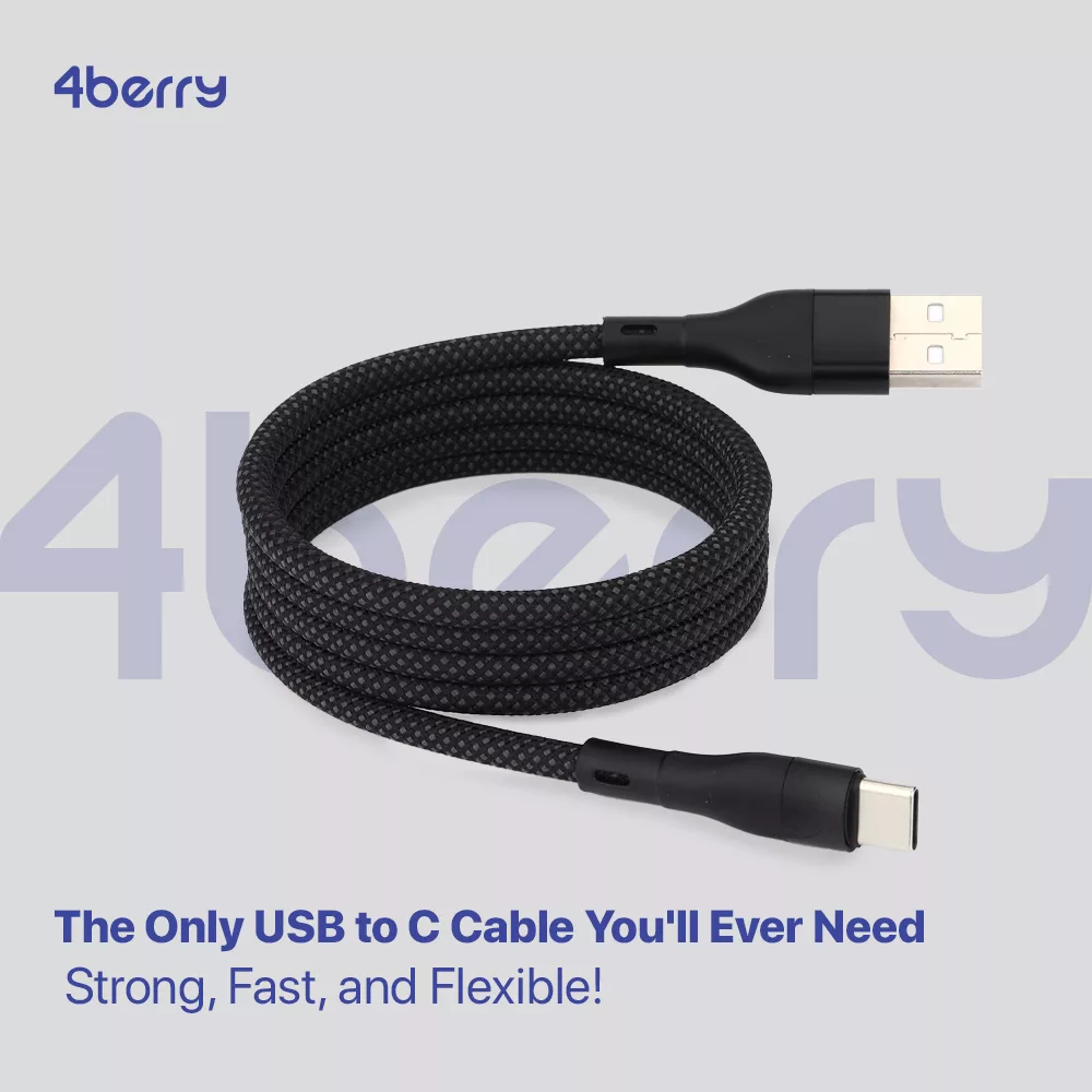 کابل تبدیل USB به USB-C فوربری مدل Magnetic KS-AC01-18W طول 1 متر