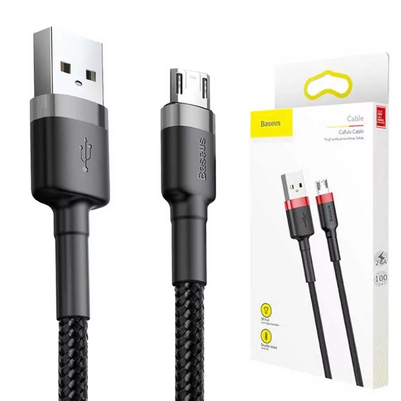 کابل تبدیل USB به microUSB باسئوس مدل CAMKLF-BG1 طول 1 متر