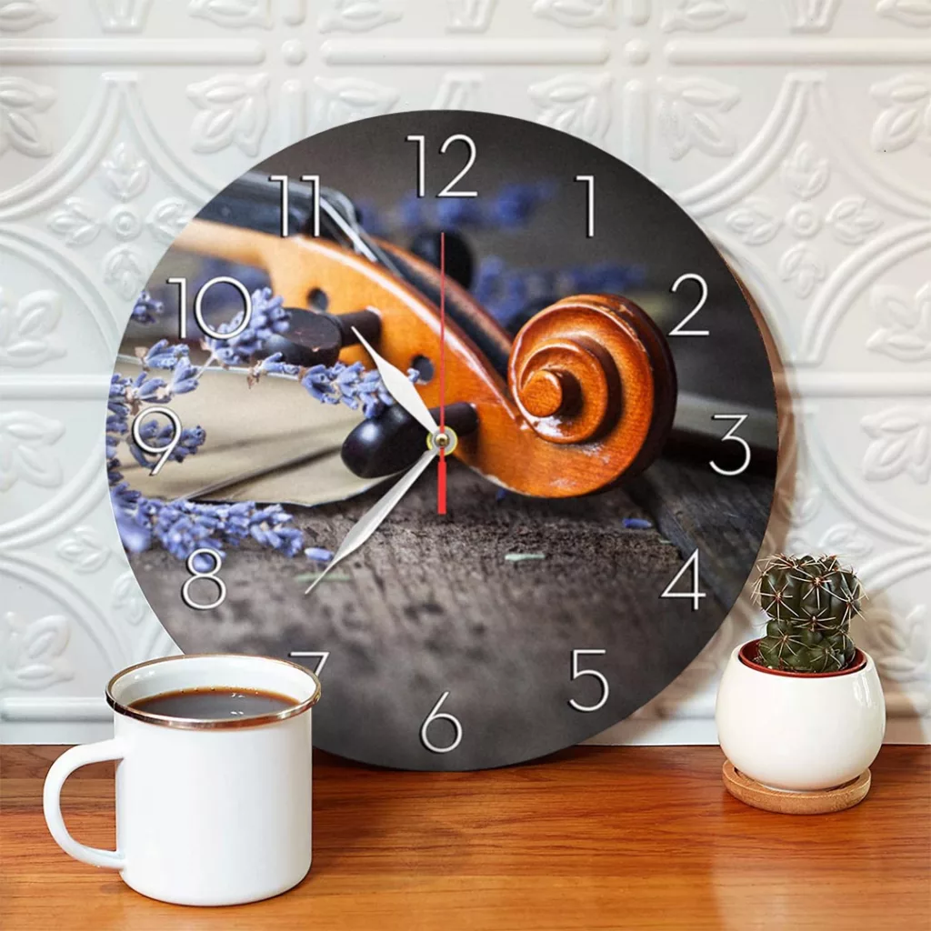 ساعت دیواری طرح ویولن کد 1269
