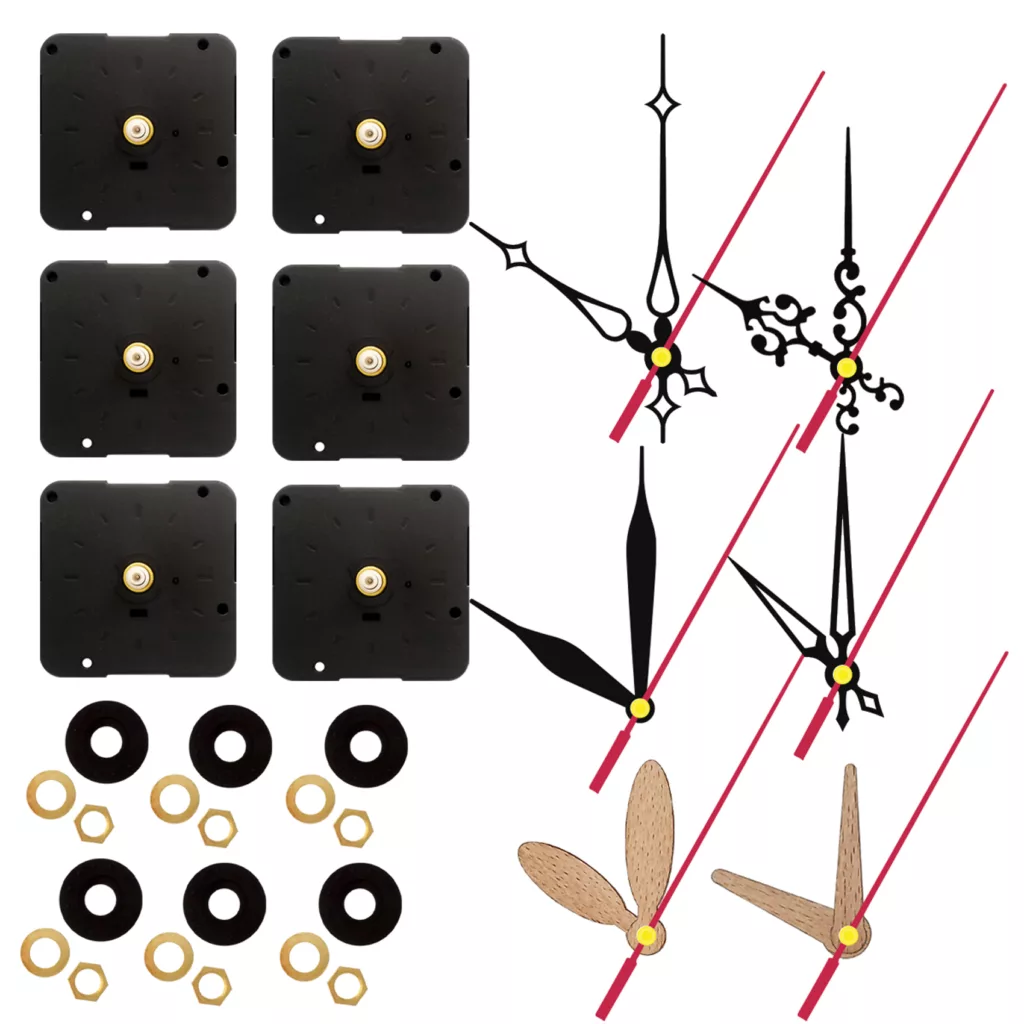 موتور و عقربه ساعت دیواری مدل 6363 مجموعه 42 عددی