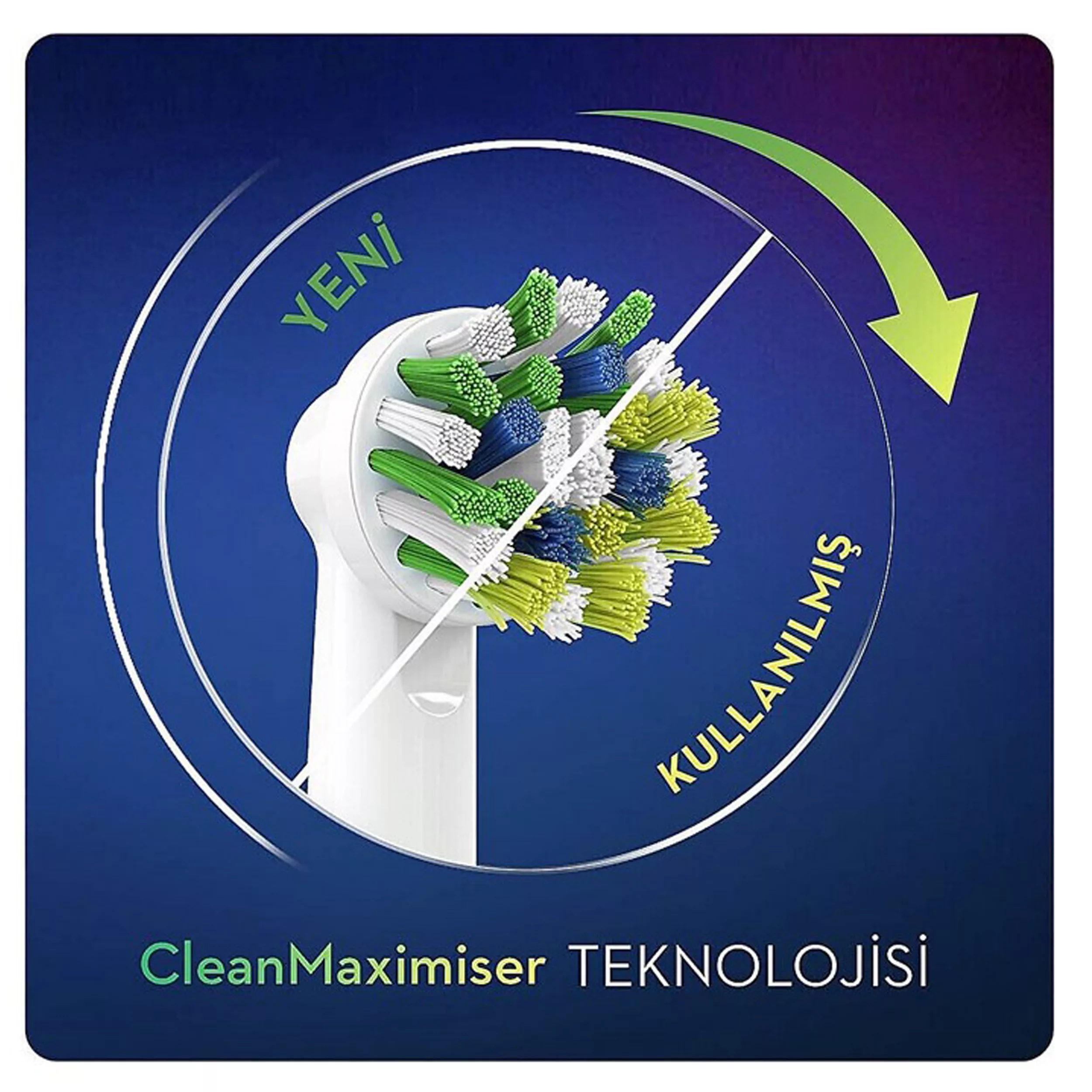 سری یدک مسواک برقی اورال-بی مدل cross action بسته 4 عددی