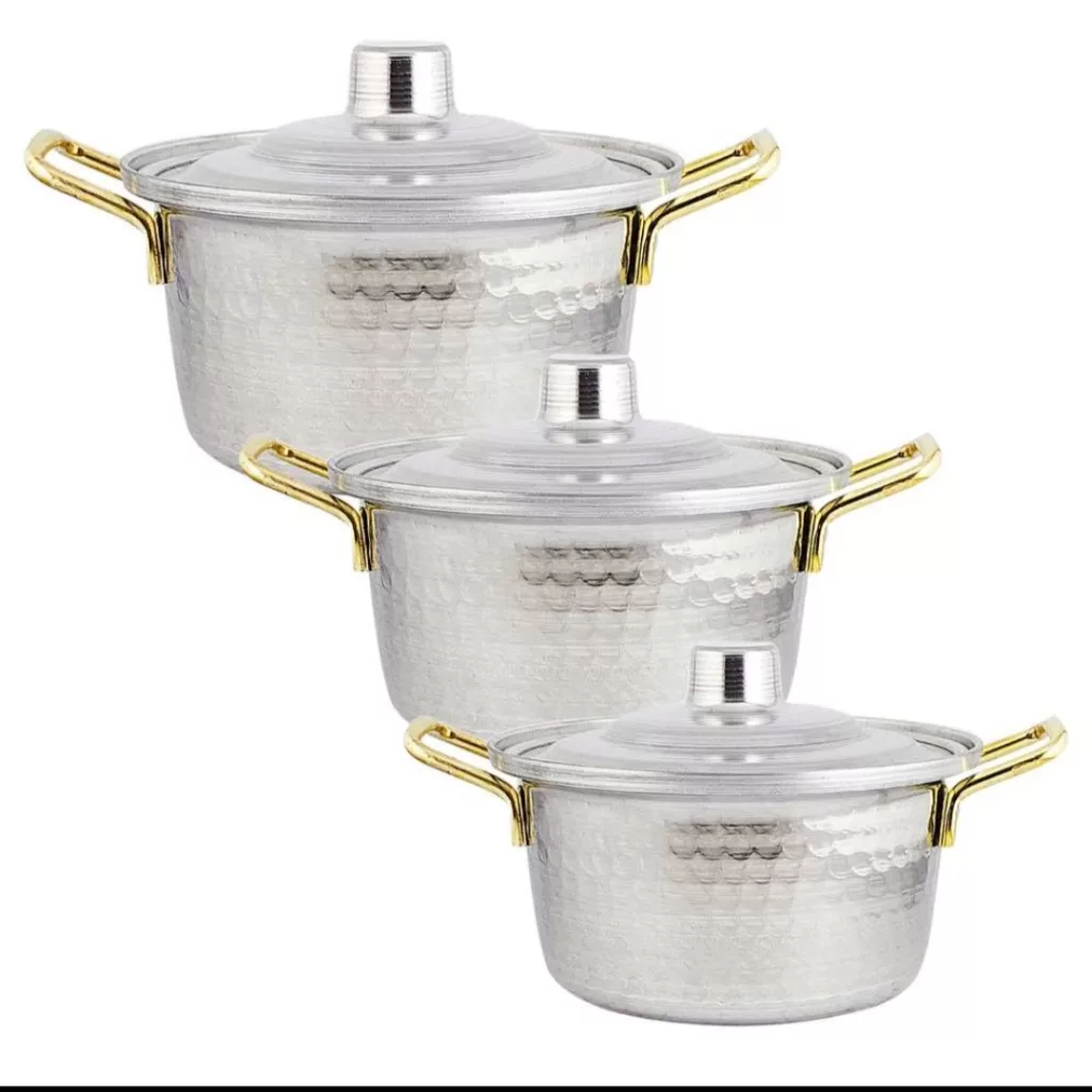 سرویس قابلمه هشت پارچه مدل روحی چکشی