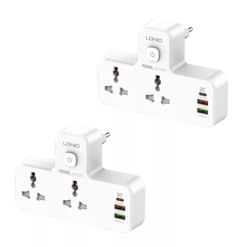 چندراهی برق الدینیو مدل LDQCPS01 بسته دو عددی