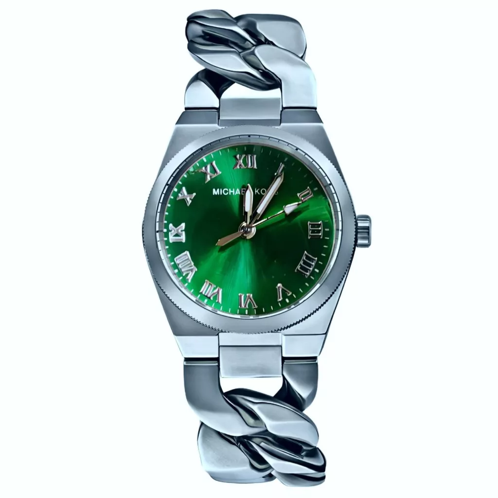 ساعت مچی عقربه‌ای کوارتز زنانه مدل زنجیری یونانی کد 108