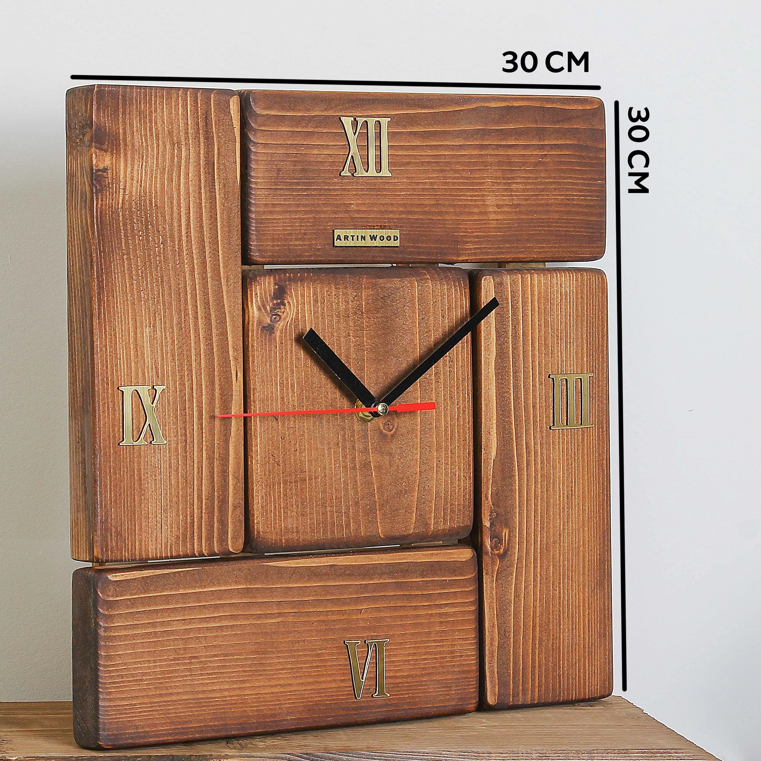 ساعت دیواری مدل روستیک کد CW1202br