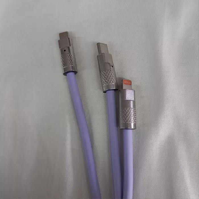 کابل تبدیل USB به micro USB/لایتنینگ/USB-C مدل A012025 طول 1.2 متر