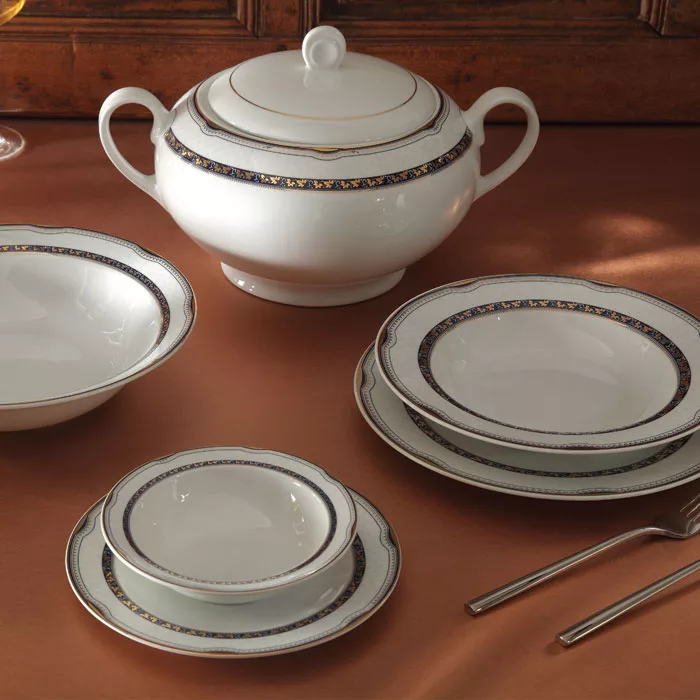 سرویس غذاخوری 102 پارچه چینی زرین ایران مدل ایتالیا اف پرشیا درجه عالی