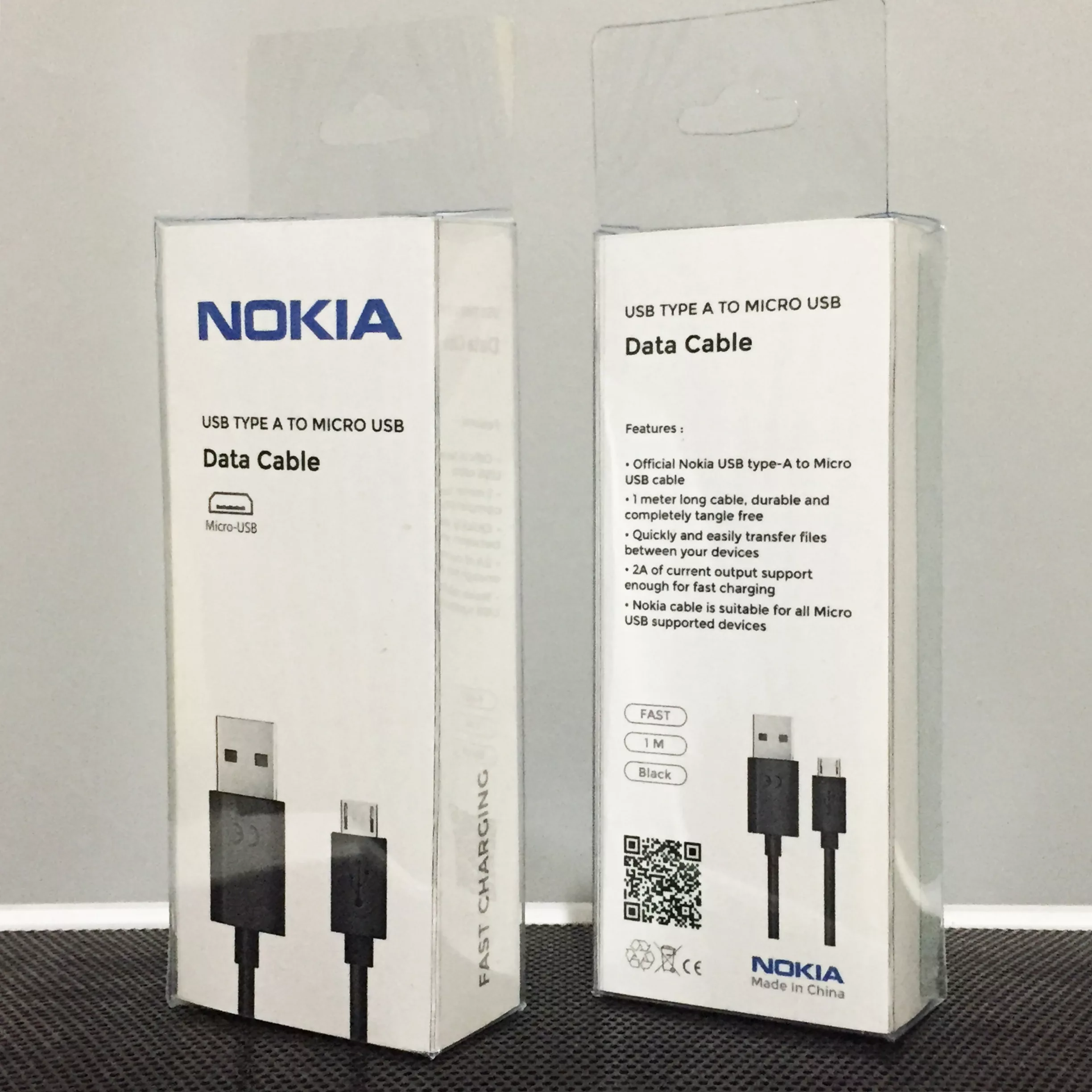 کابل تبدیل USB به microUSB نوکیا مدل Fst طول 1 متر