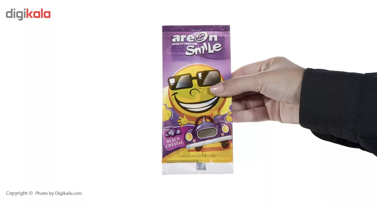 خوشبو کننده ماشین آرئون مدل Smile Black Crystal