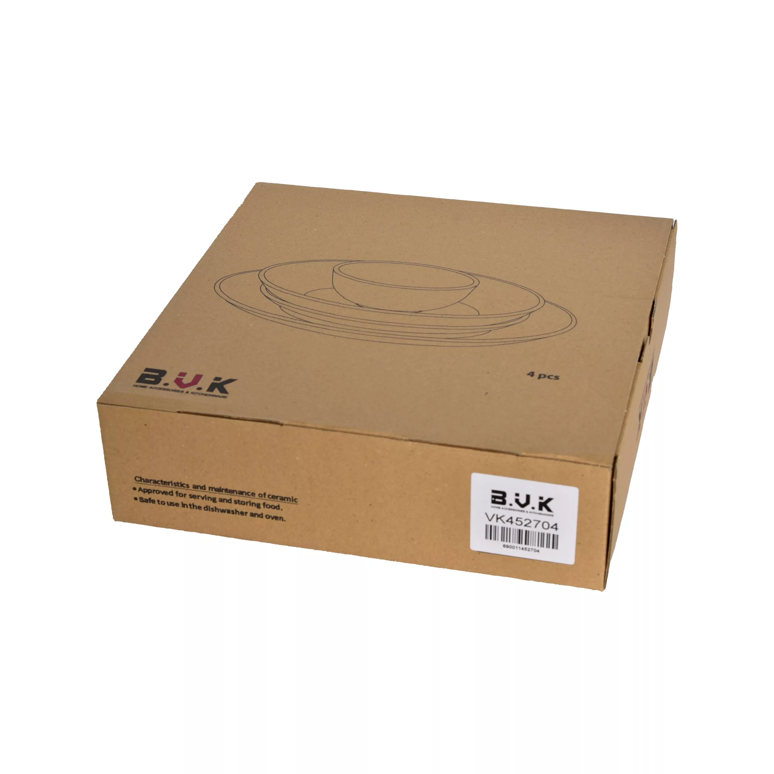 سرویس غذاخوری 4 پارچه بی وی کی طرح مجستیک کد 452704