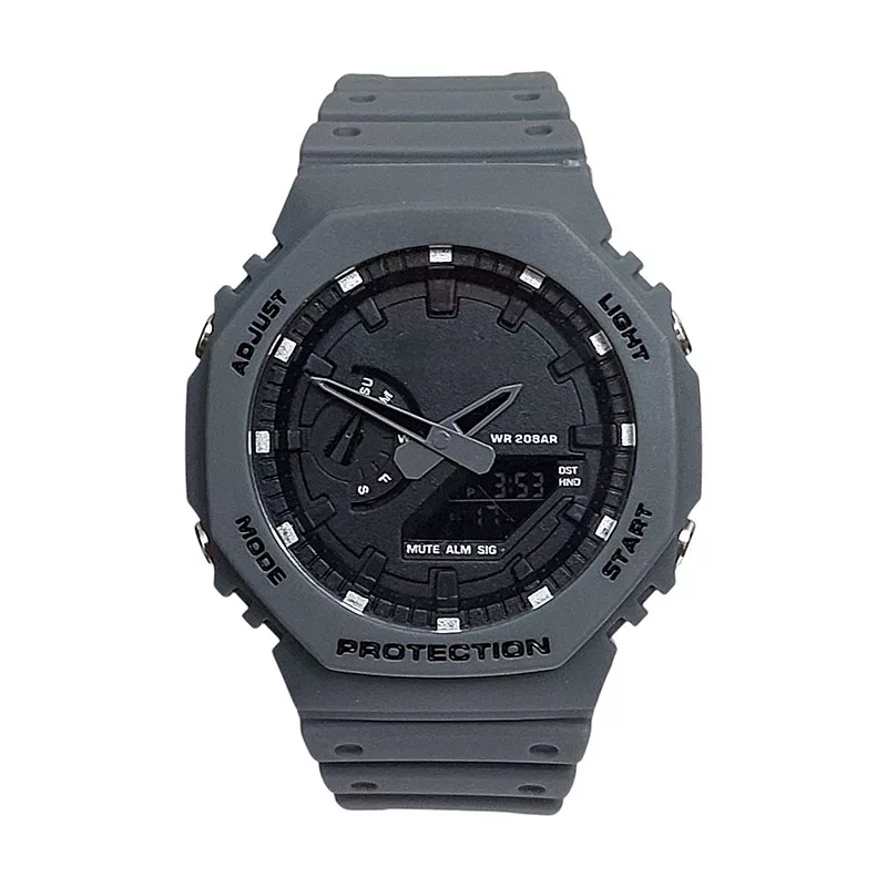 ساعت مچی عقربه‌ای کوارتز مدل دو زمانه کرنومتر دار کد GA-GY