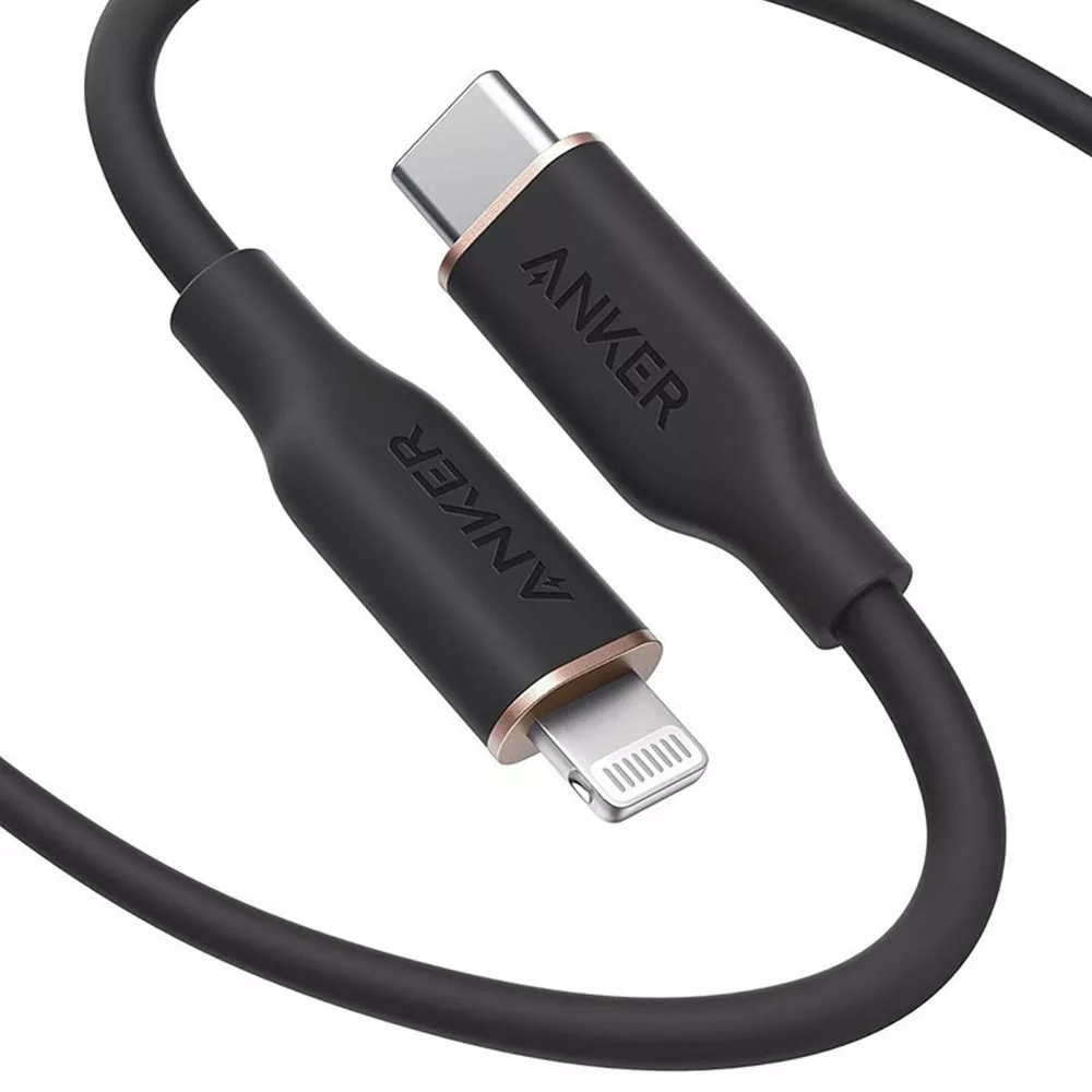 کابل تبدیل USB-C به لایتنینگ انکر مدل Powerline III Flow A8663 طول 1.8 متر