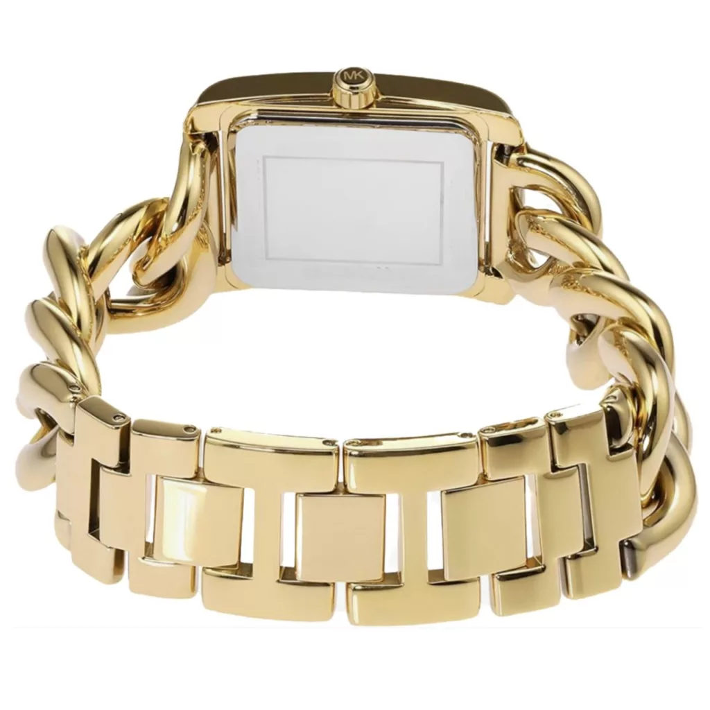 ساعت مچی عقربه‌ای کوارتز زنانه مدل زنجیری دورنگین کد 108