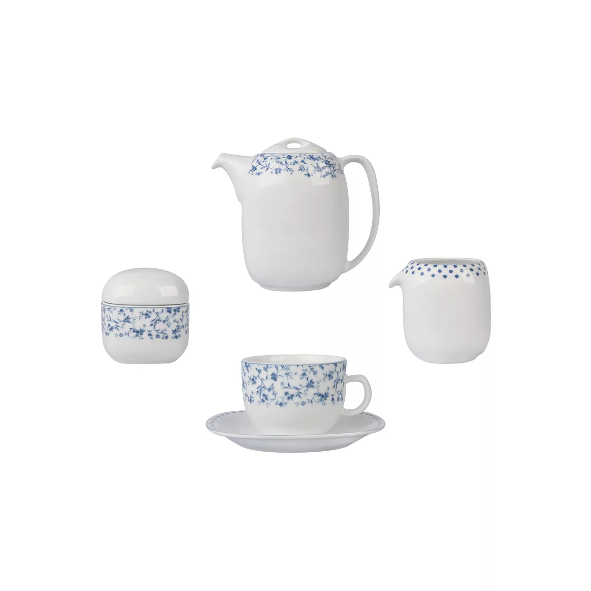 سرویس غذاخوری 98 پارچه 12 نفر چینی زرین ایران مدل کواترو ورنیکا درجه عالی