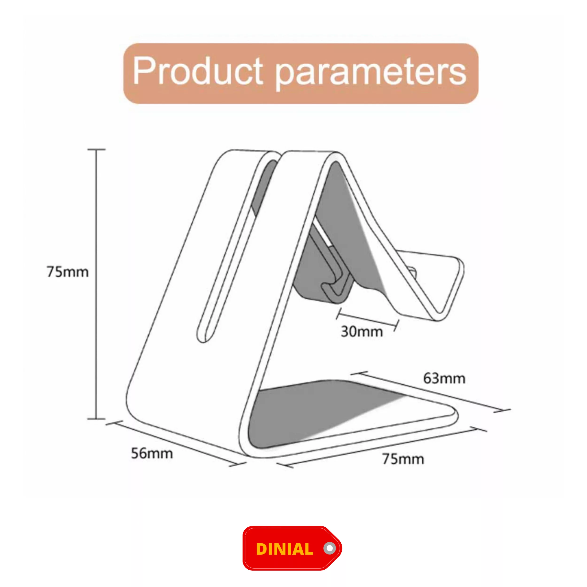 پایه نگهدارنده گوشی موبایل و تبلت دینیال مدل -0007