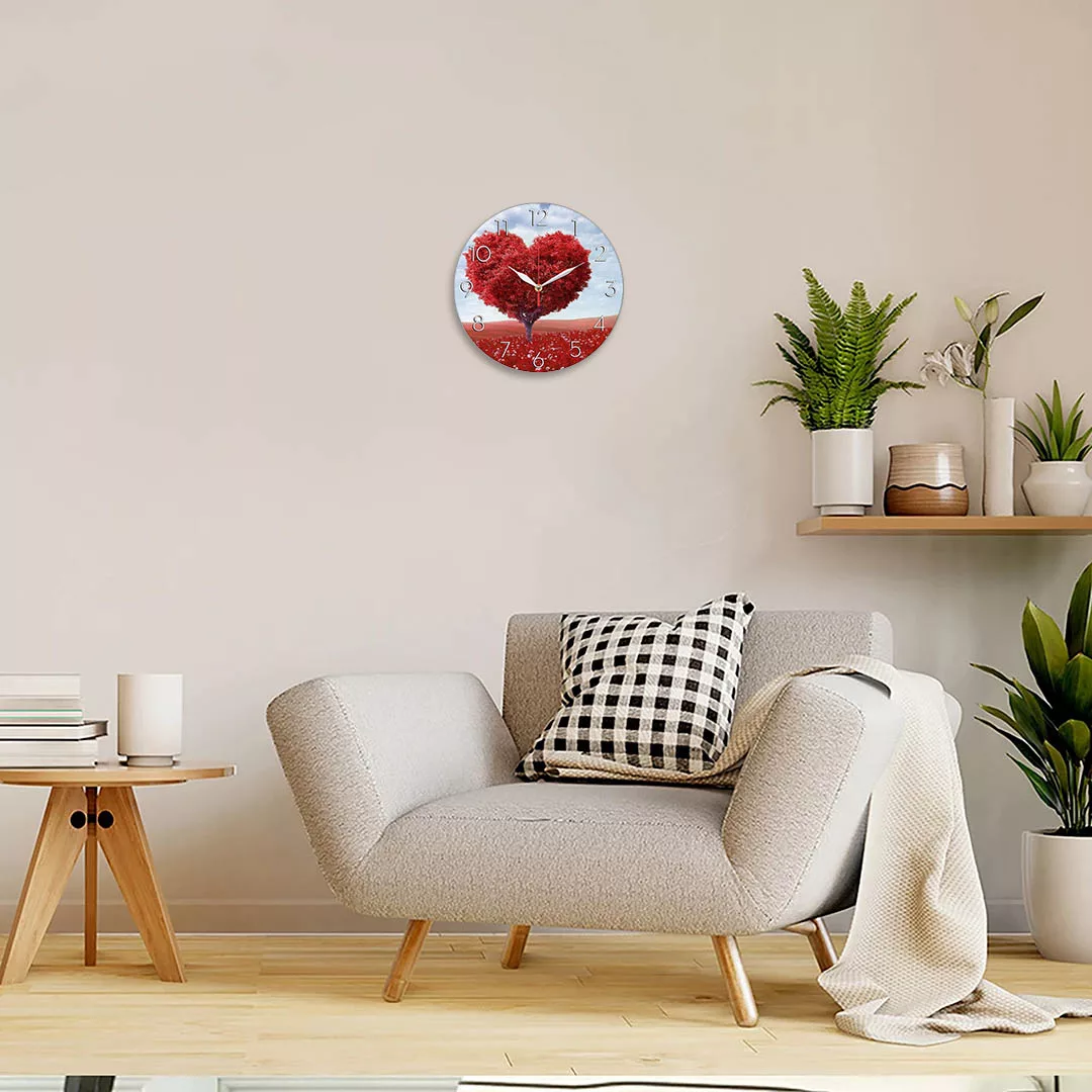 ساعت دیواری طرح درخت قلب کد 1272