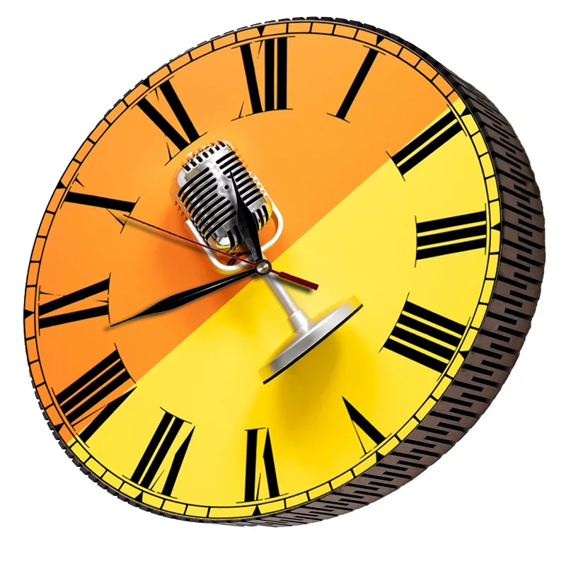 ساعت دیواری مدل میکروفون