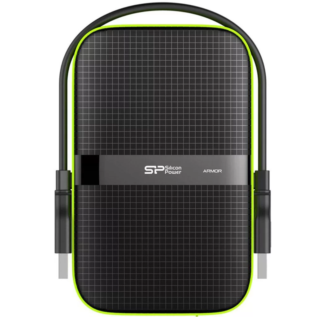 هارد اکسترنال سیلیکون پاور مدل Armor A60 ظرفیت دو ترابایت دارای رابط USB Type-A 3.2