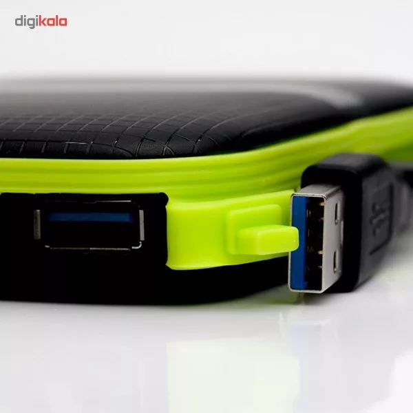 هارد اکسترنال سیلیکون پاور مدل Armor A60 ظرفیت دو ترابایت دارای رابط USB Type-A 3.2