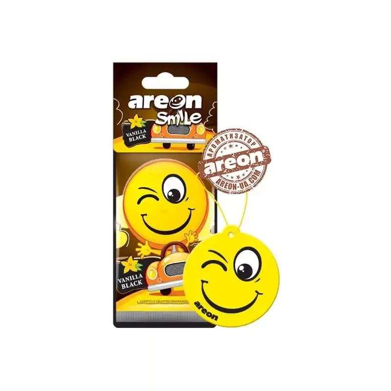 خوشبو کننده خودرو آرئون مدل Smile Smile Vanilla Black