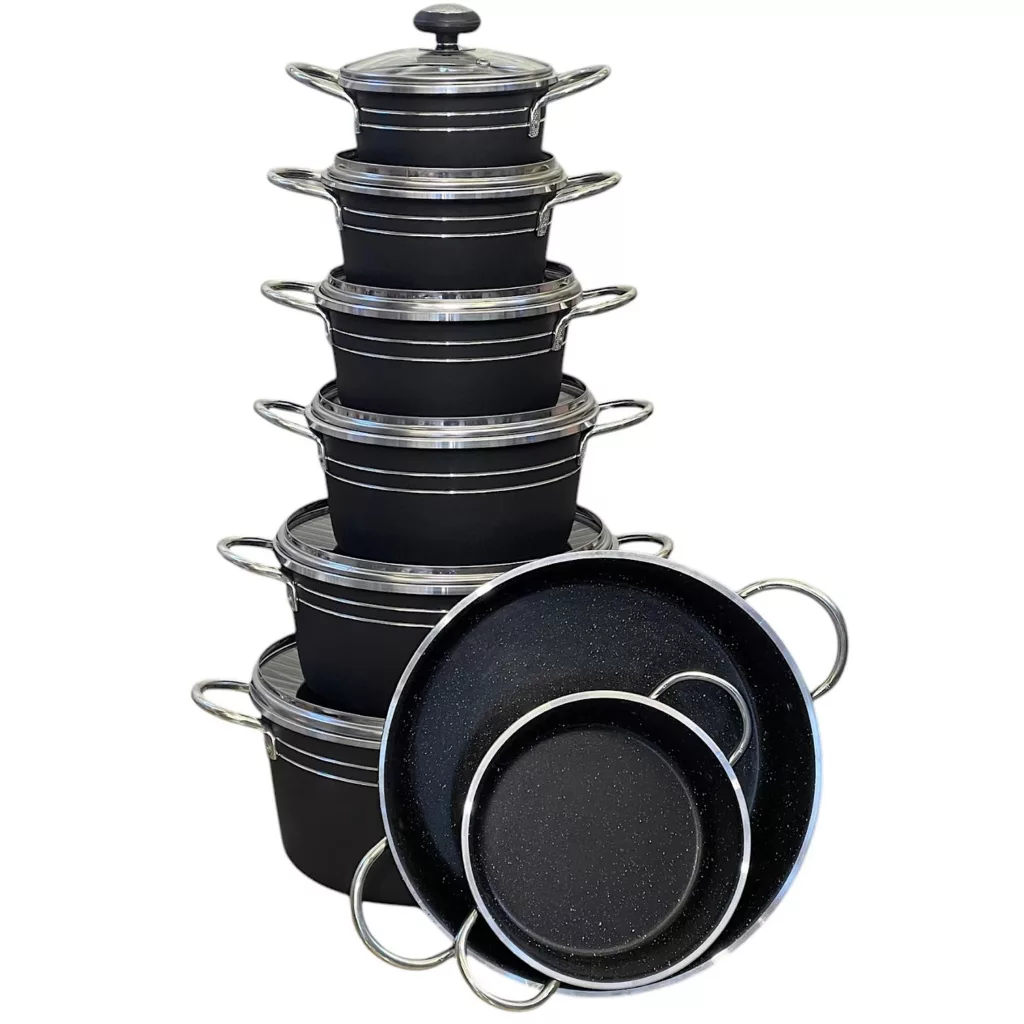 سرویس 14 پارچه قابلمه و تابه مدل 1372