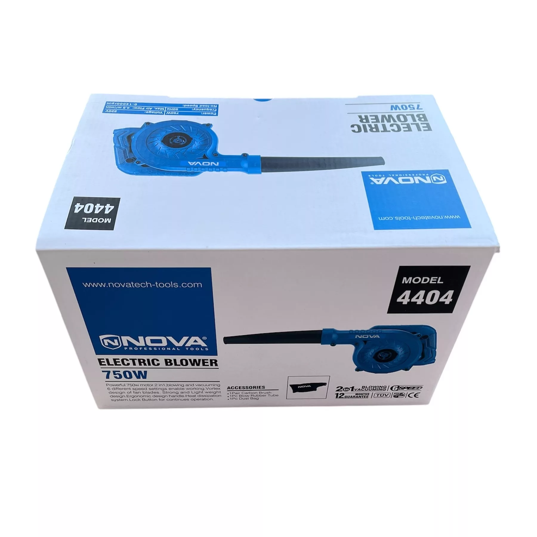 دستگاه دمنده و مکنده 750 وات نووا مدل 4404