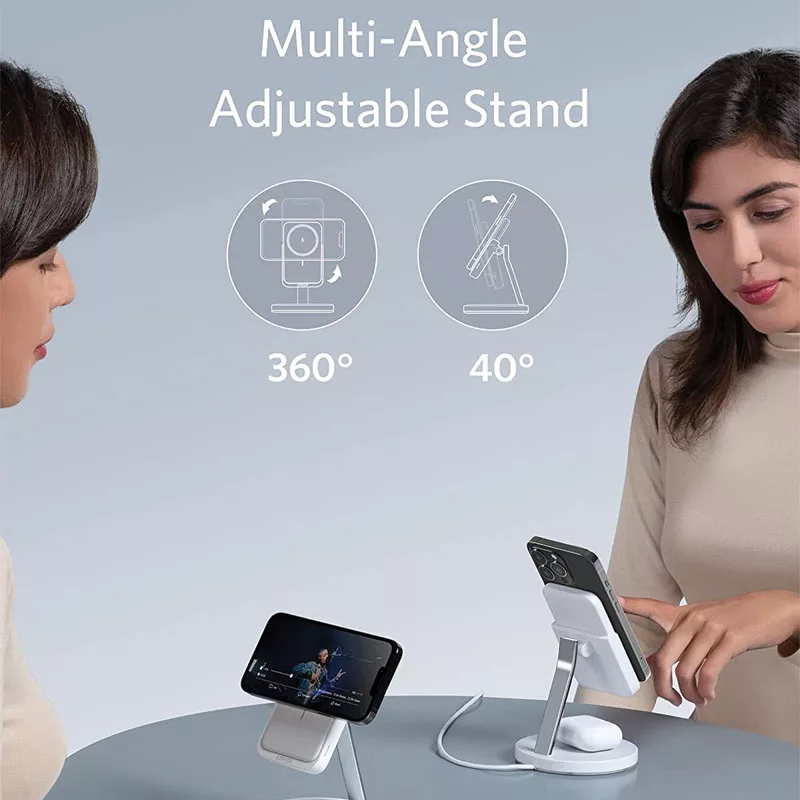 پایه نگهدارنده و شارژر بی سیم گوشی موبایل انکر مدل B25A7211