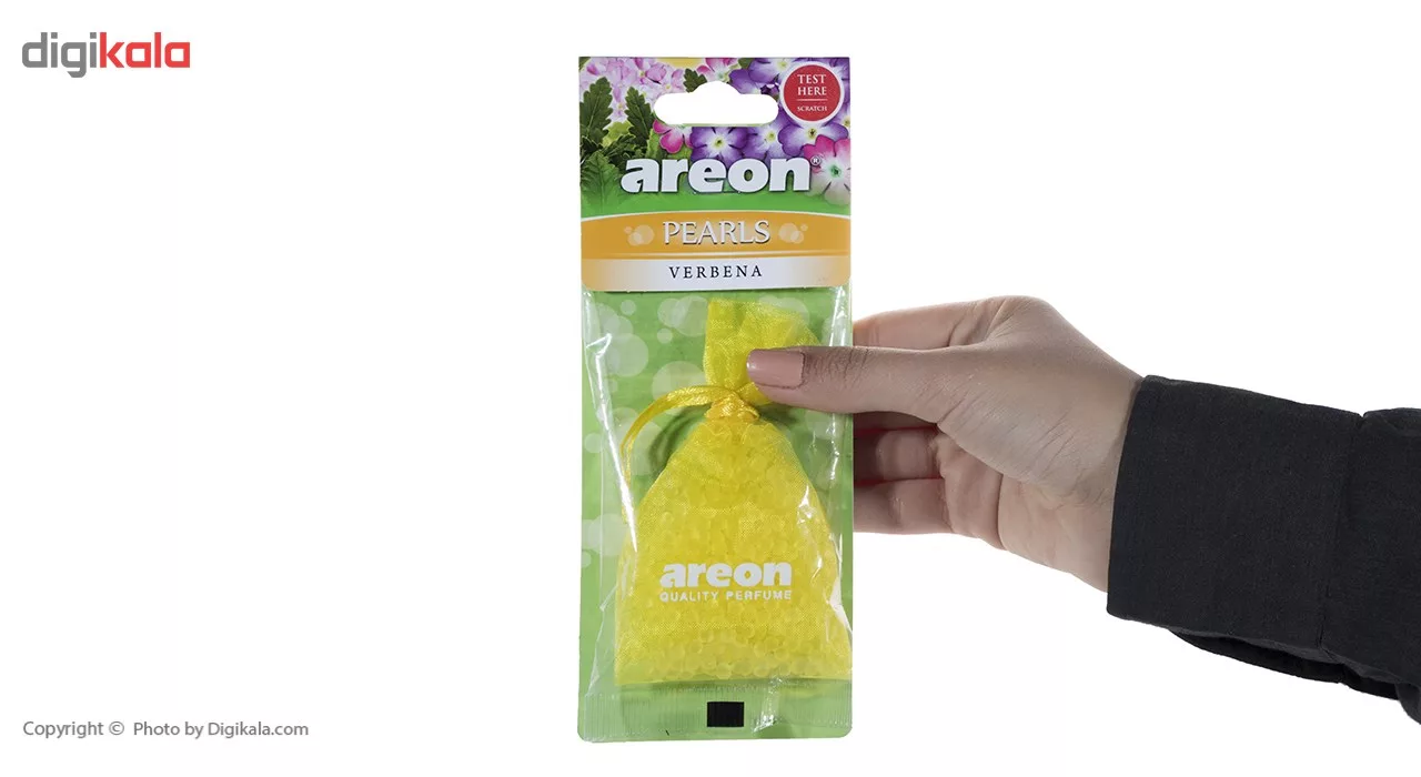 خوشبو کننده ماشین آرئون مدل Pearls با رایحه گل شاه پسند