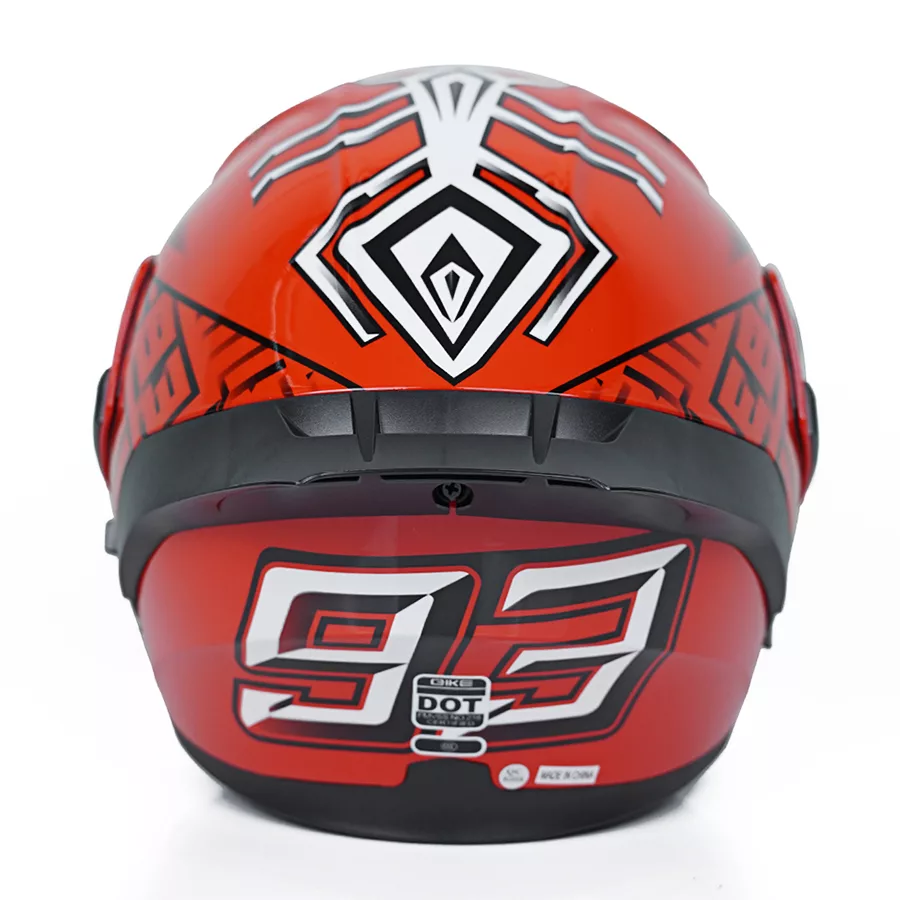 کلاه کاسکت فک متحرک کایک مدل 772 طرح Red/Ant