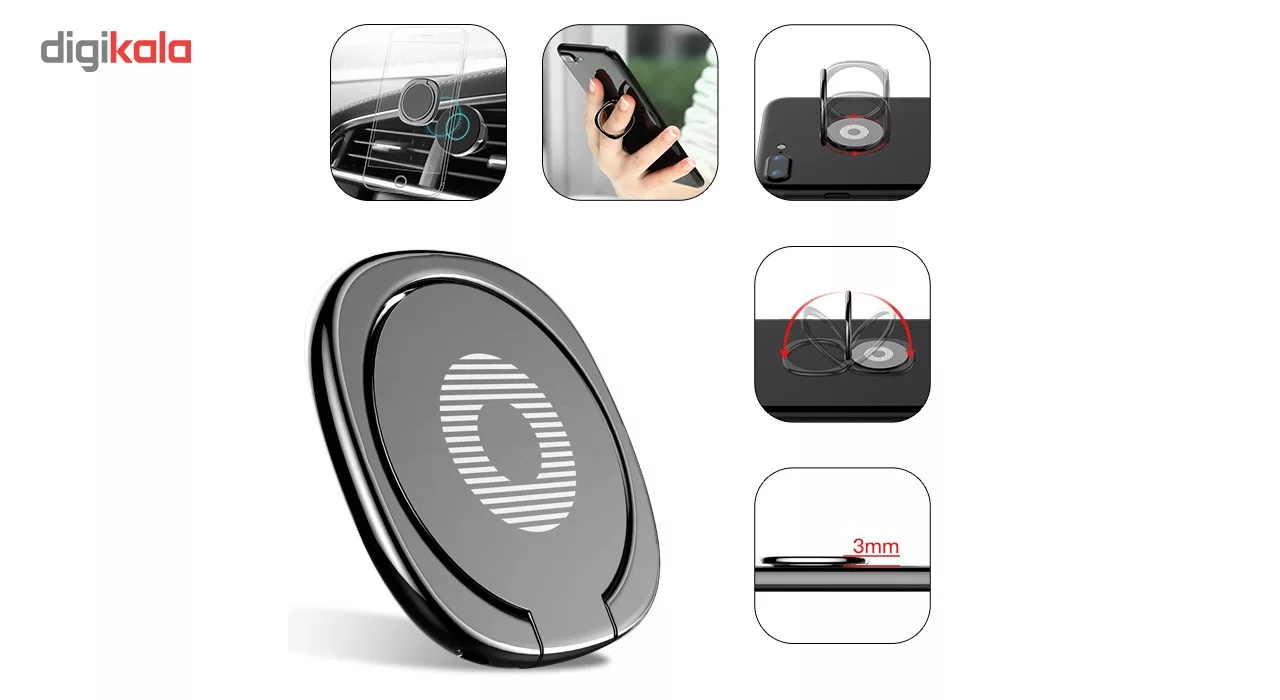 حلقه نگهدارنده گوشی موبایل بیسوس مدل Desktop Bracket