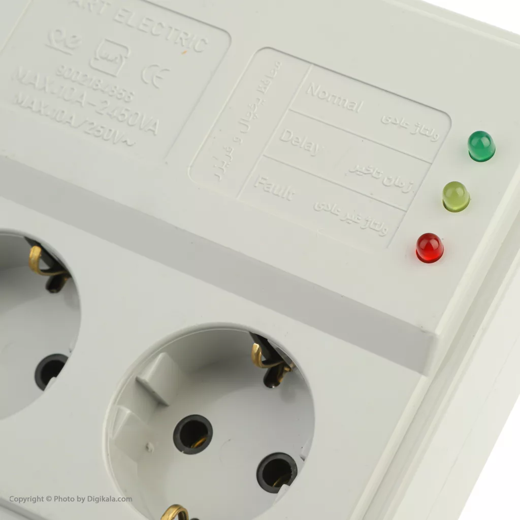 چندراهی برق و محافظ پارت الکتریک مدل PE767